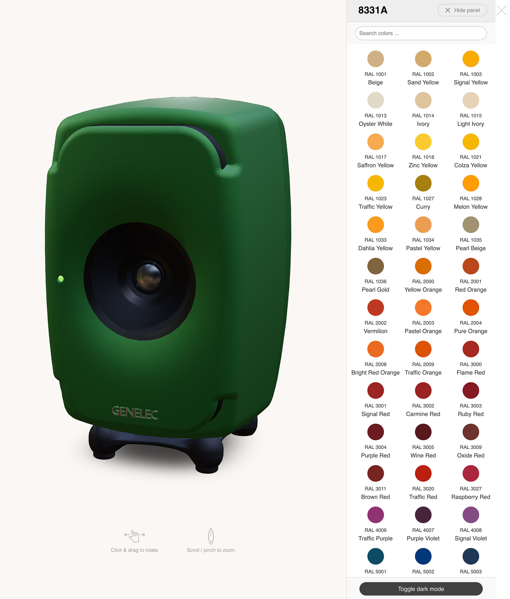 RALカラーシミュレーション