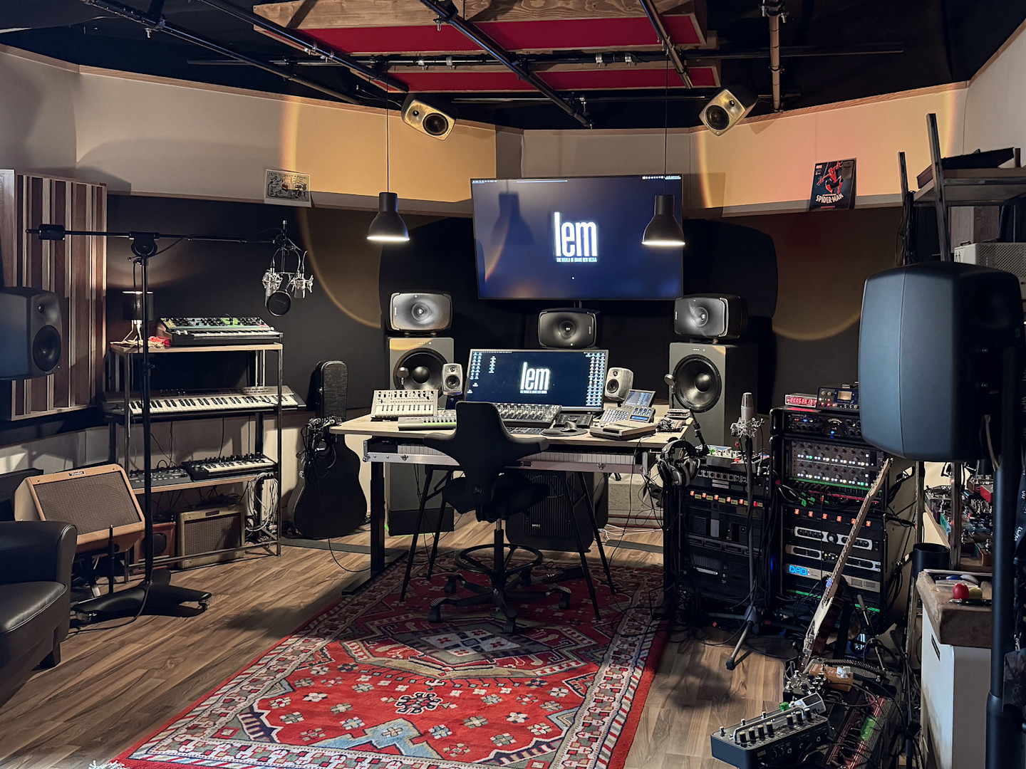 ミックスを行ったLEM Studiosの7.1.4chシステム